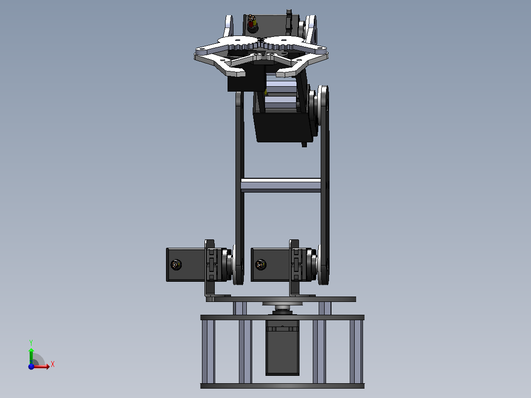 不错的机械手、机械臂前视图