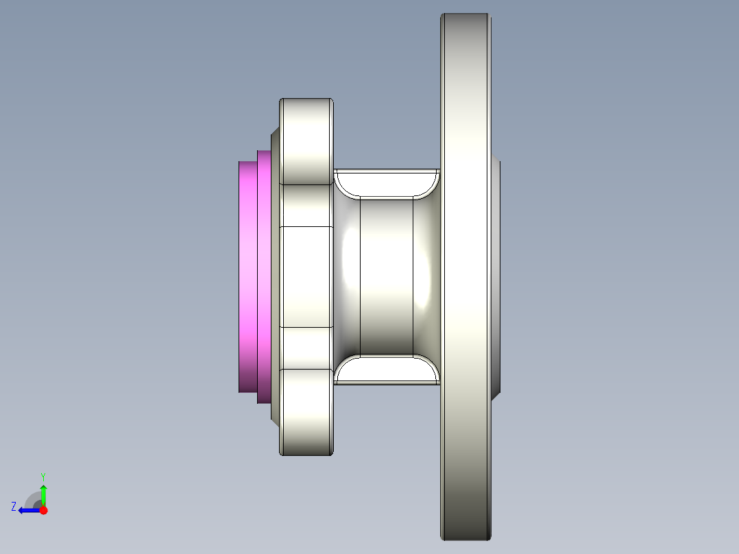 管道手动球阀-水管开关阀-手动阀门User Library-MD52C150DN20-2_MD52C150DN20.FCP右视图