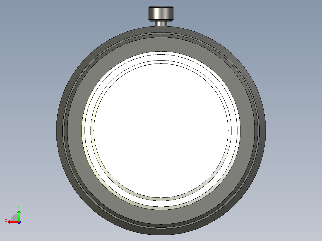 基恩士CA-LH25_kc图纸模型后视图