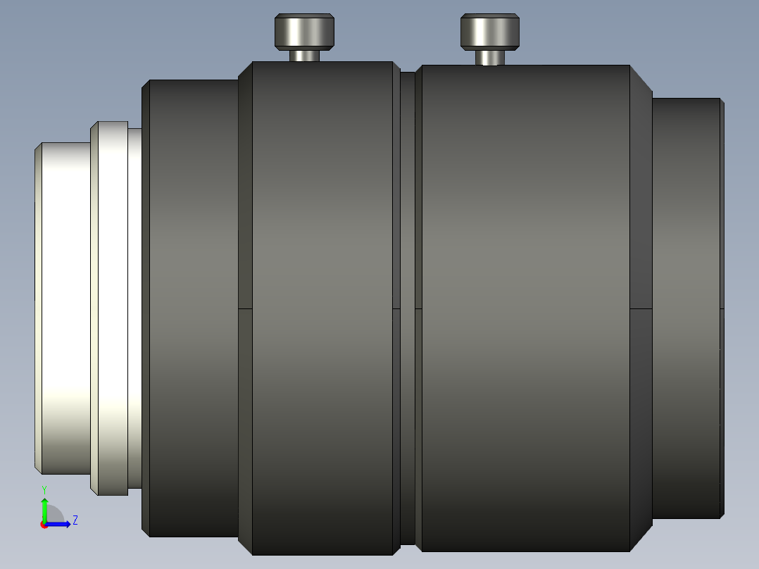 基恩士CA-LH25_kc图纸模型左视图