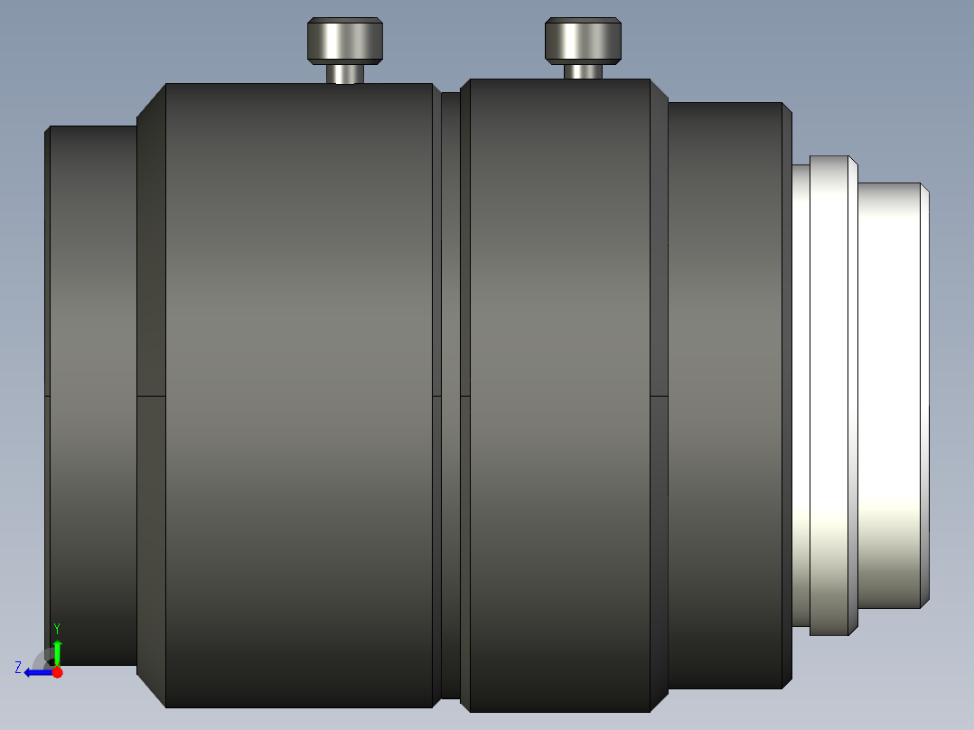 基恩士CA-LH25_kc图纸模型右视图