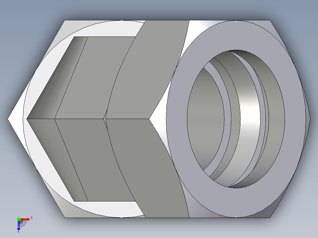 卡套式工业通用硬管接头EO_Swivel_nut_45_deg_elbow_EV42L71俯视图