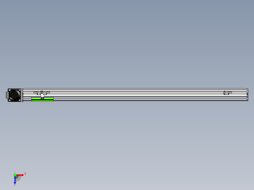 同步带滑台-半封闭B10-L90-S900-R-P40-D3俯视图