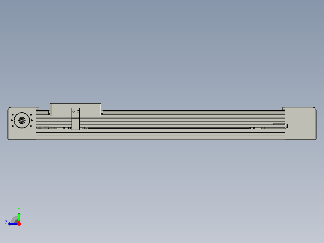 威洛博直线电机模组EB4-L80-S300-光轴右视图