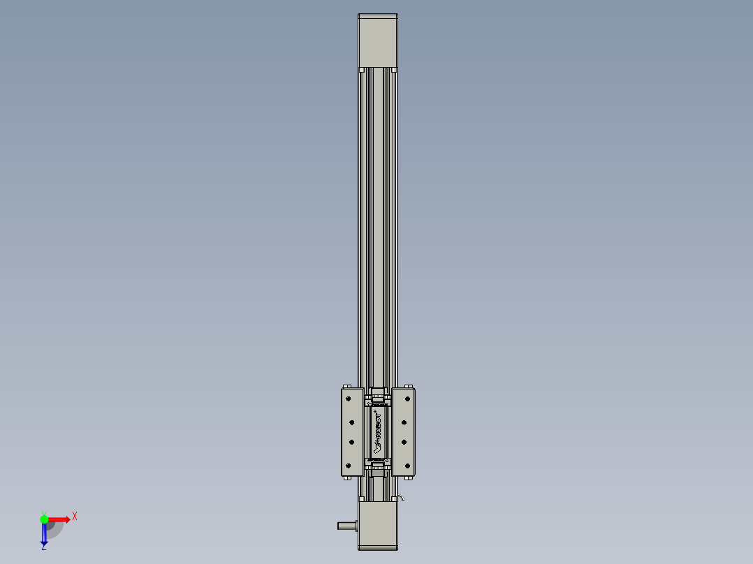 威洛博直线电机模组EB4-L80-S300-光轴俯视图