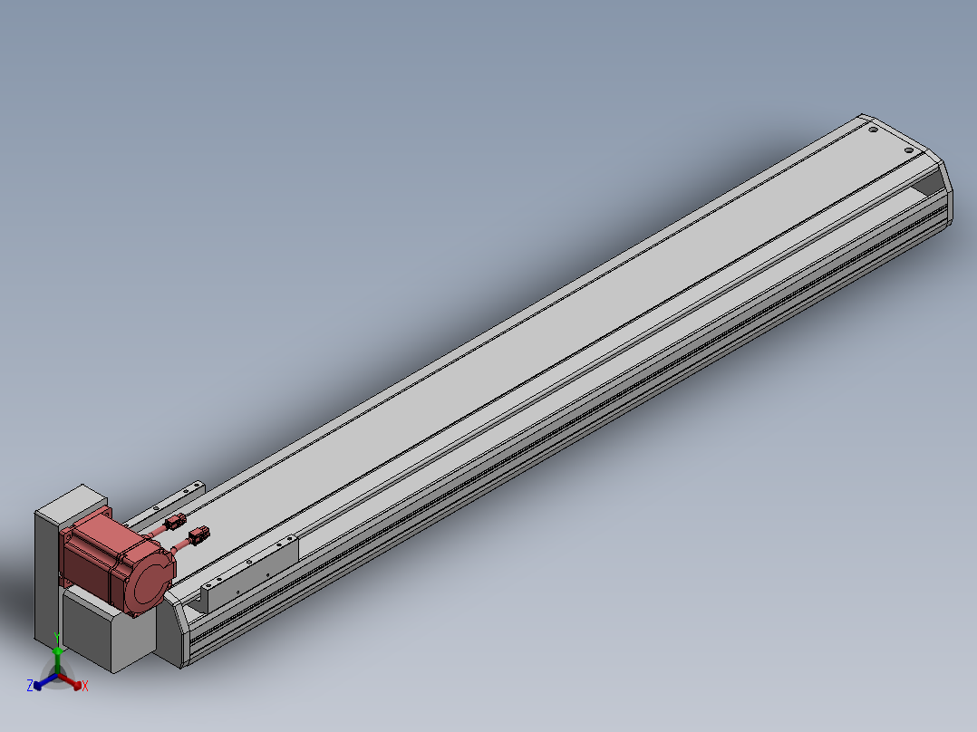 精密模组MT170L125-1000-LU-M75-C4正等轴测图