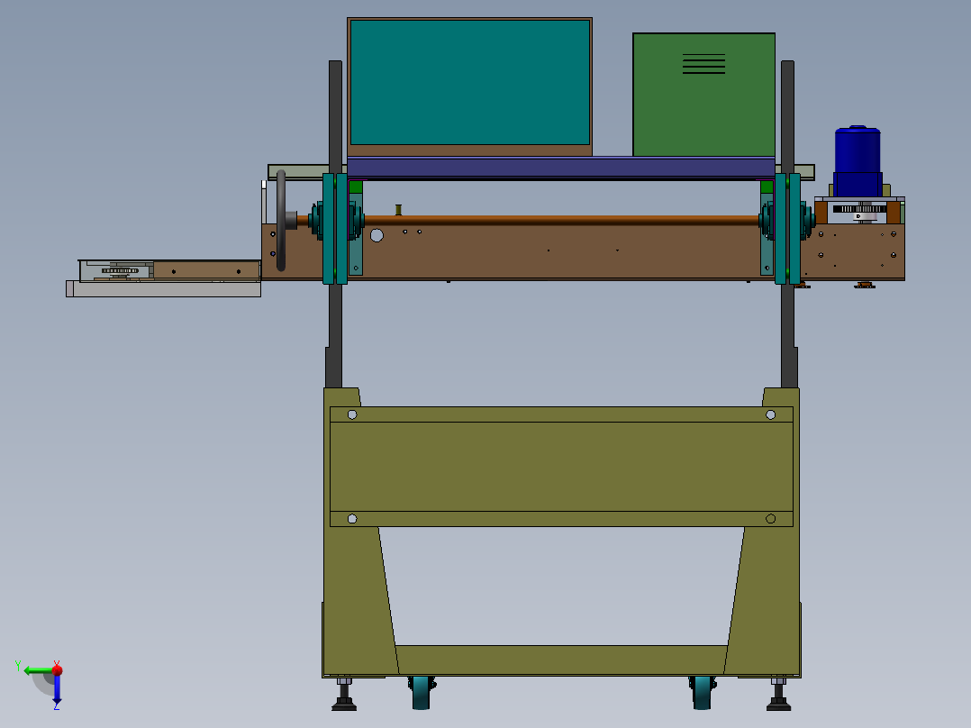 热合机封口机后视图