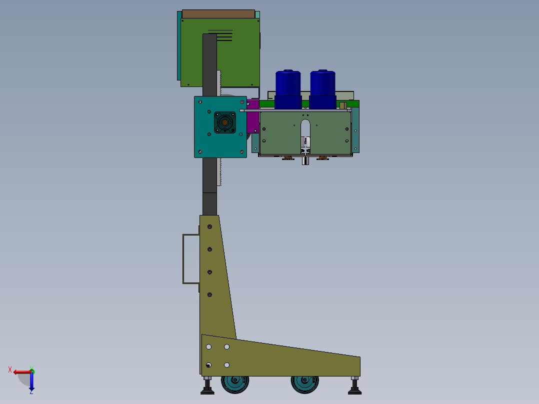 热合机封口机左视图