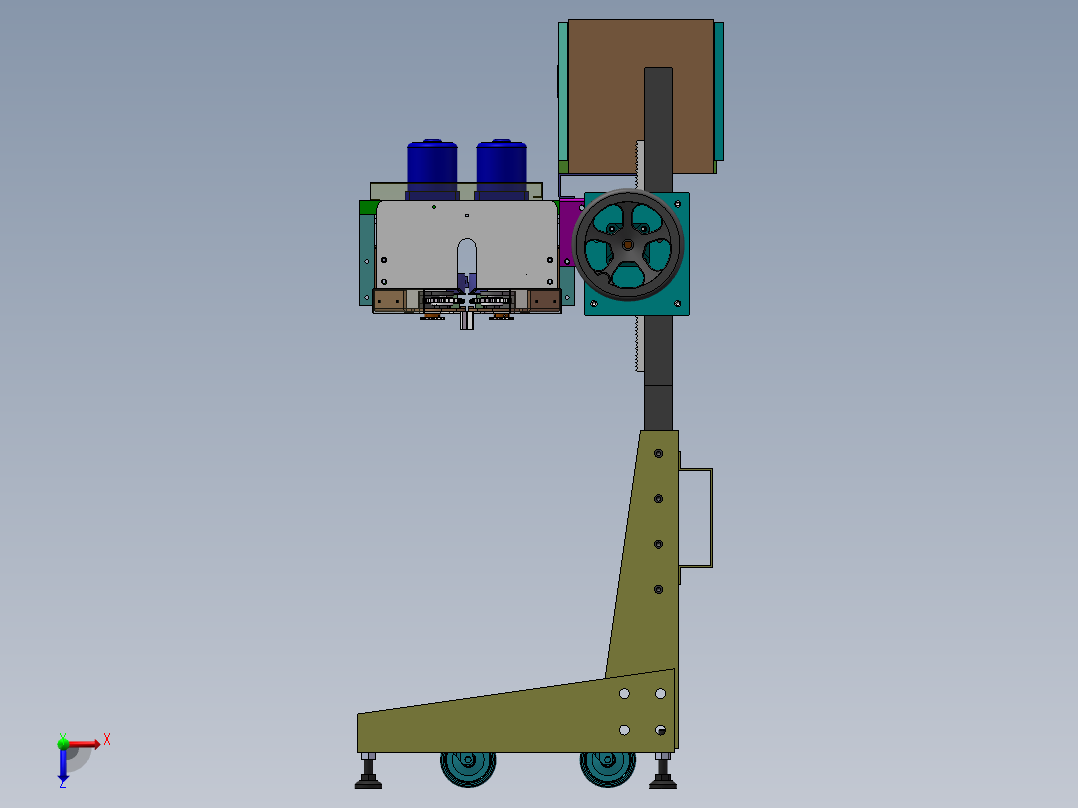 热合机封口机右视图