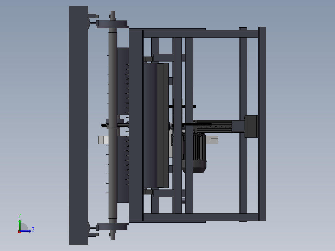 微型土槽试验台SW(2)左视图