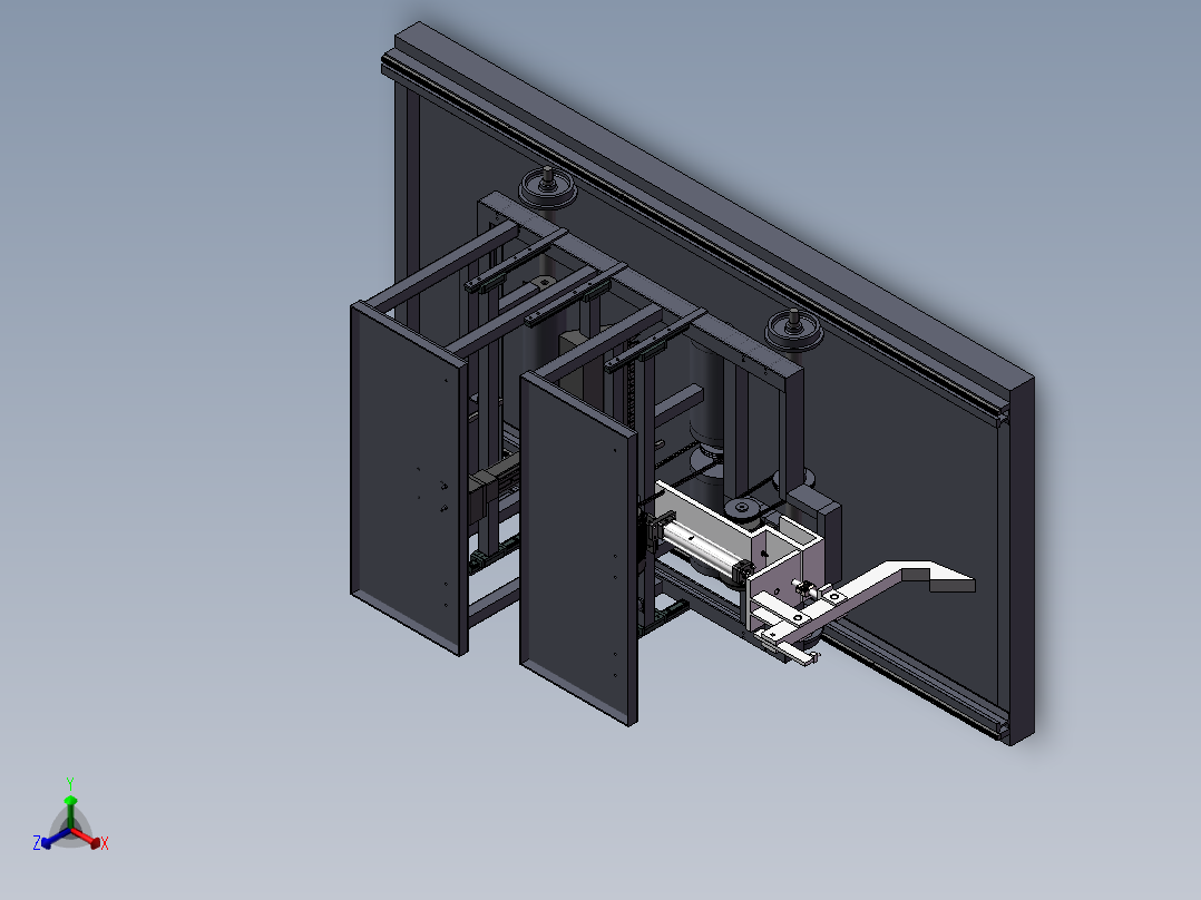 微型土槽试验台SW(2)正等轴测图