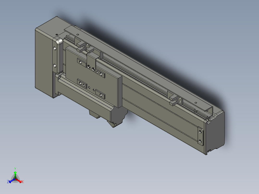 VF丝杆传动-一般环境VT6-S160-BL正等轴测图