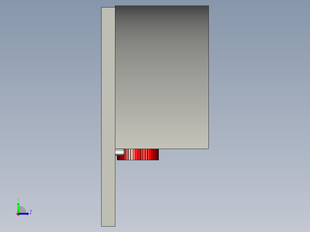 木制户外桑拿房左视图