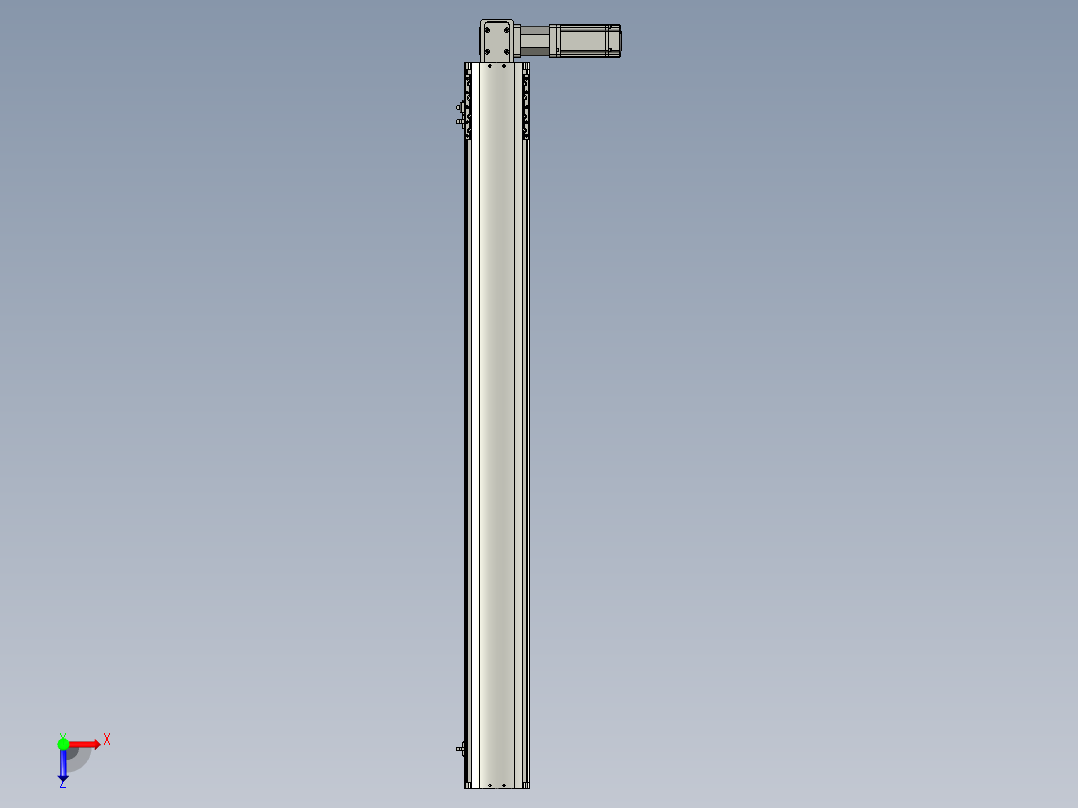 东锦同步带传动-直线滑台模组DH120B-L125-S1100-BL-P400W-C3俯视图