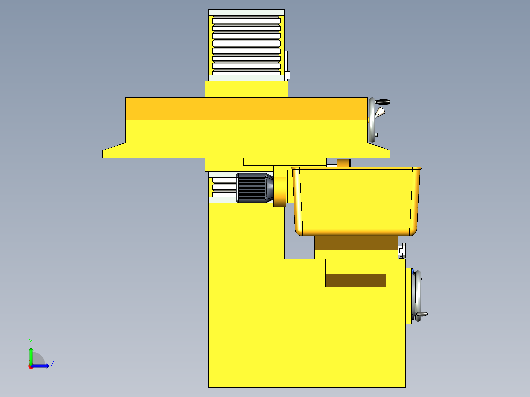 全自动磨床设备左视图