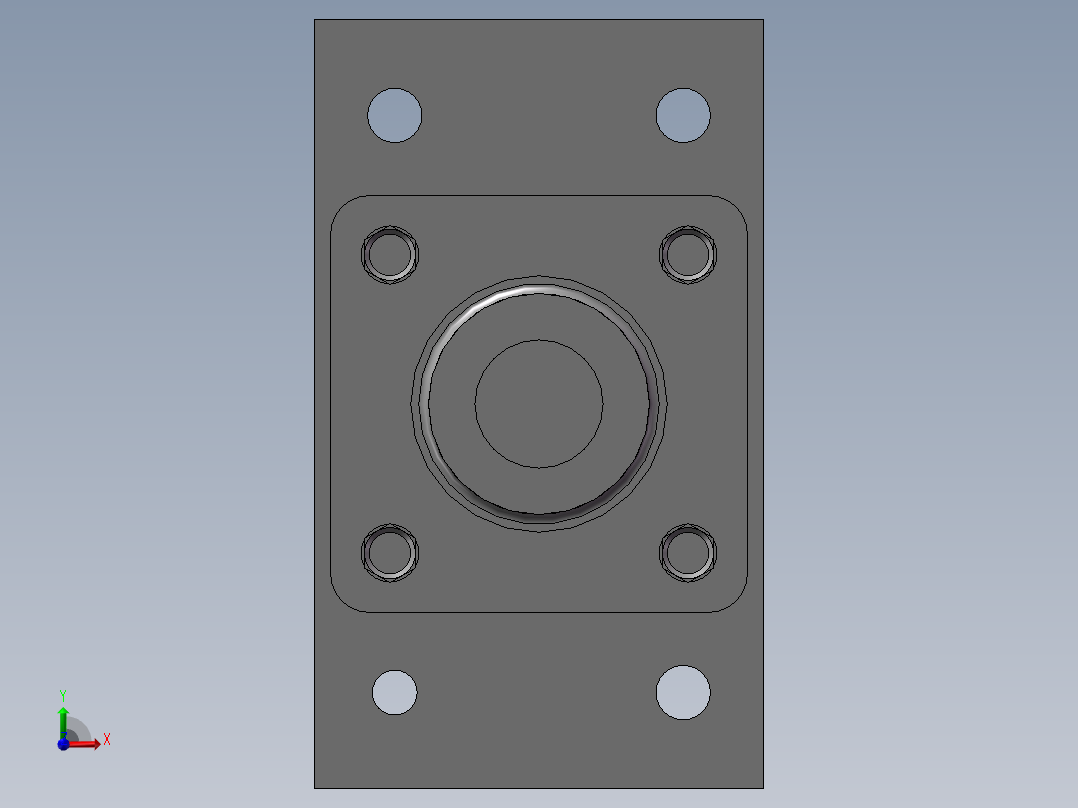 SMC手臂升降气缸50-300前视图