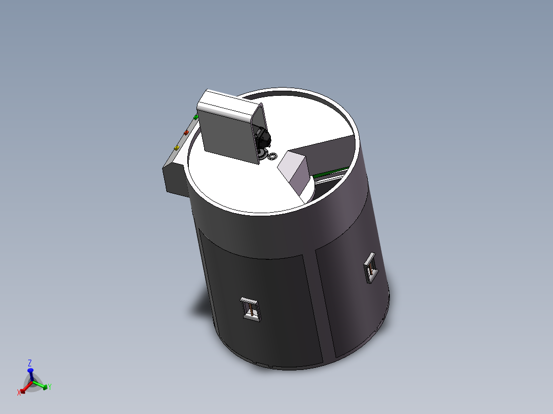 智能分类垃圾桶sw18可编辑