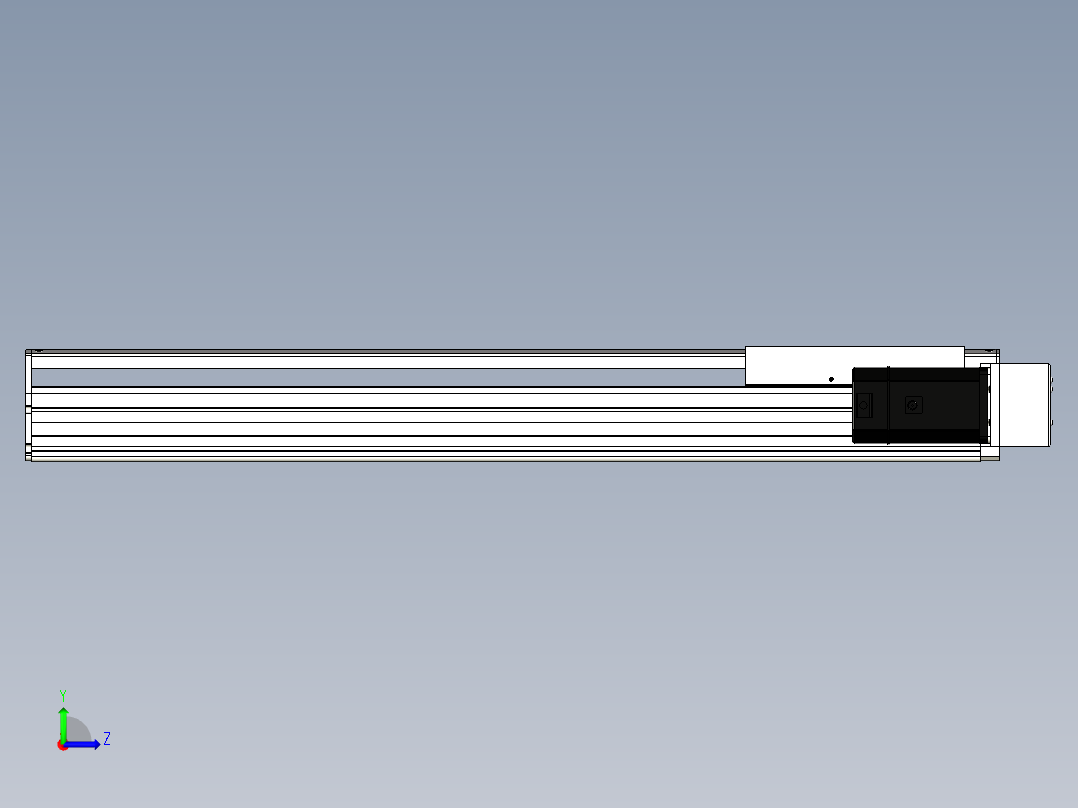 Toyo东佑达直线模组-ETH22-700-BR-750W左视图