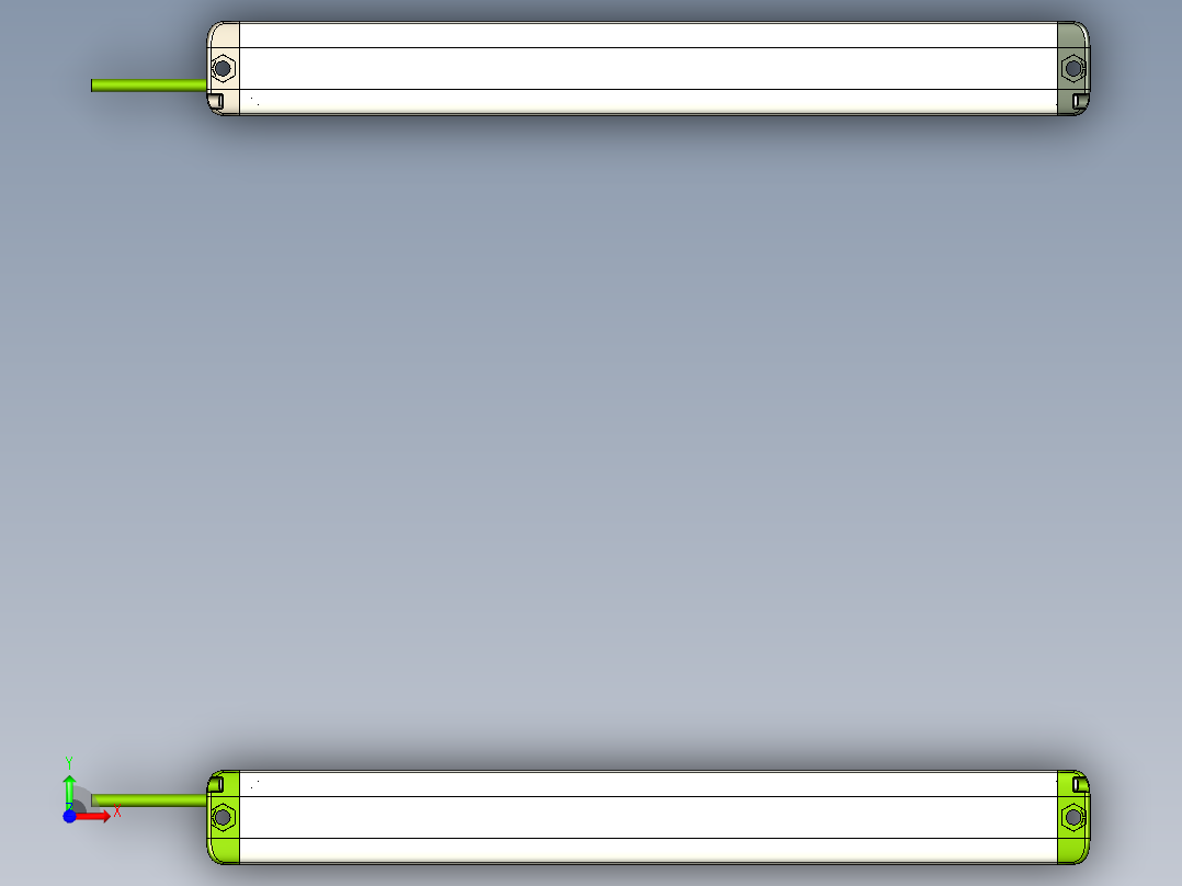 安全_区域传感器H2TLS2410_3D前视图