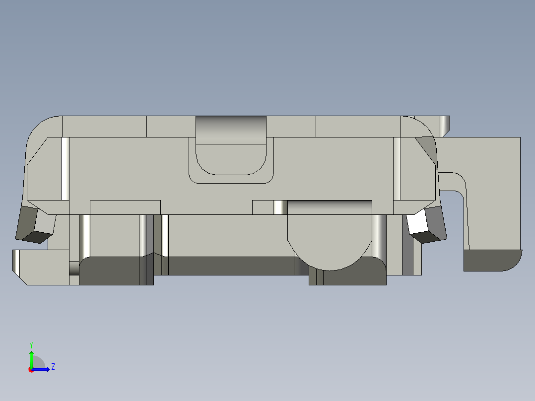 13.5㎜ x 2.9㎜侧面操纵半深入　SMD轻触开关左视图