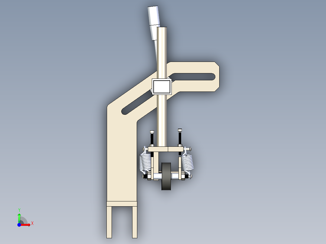 FlexiWheel Mount灵活的支座支架前视图