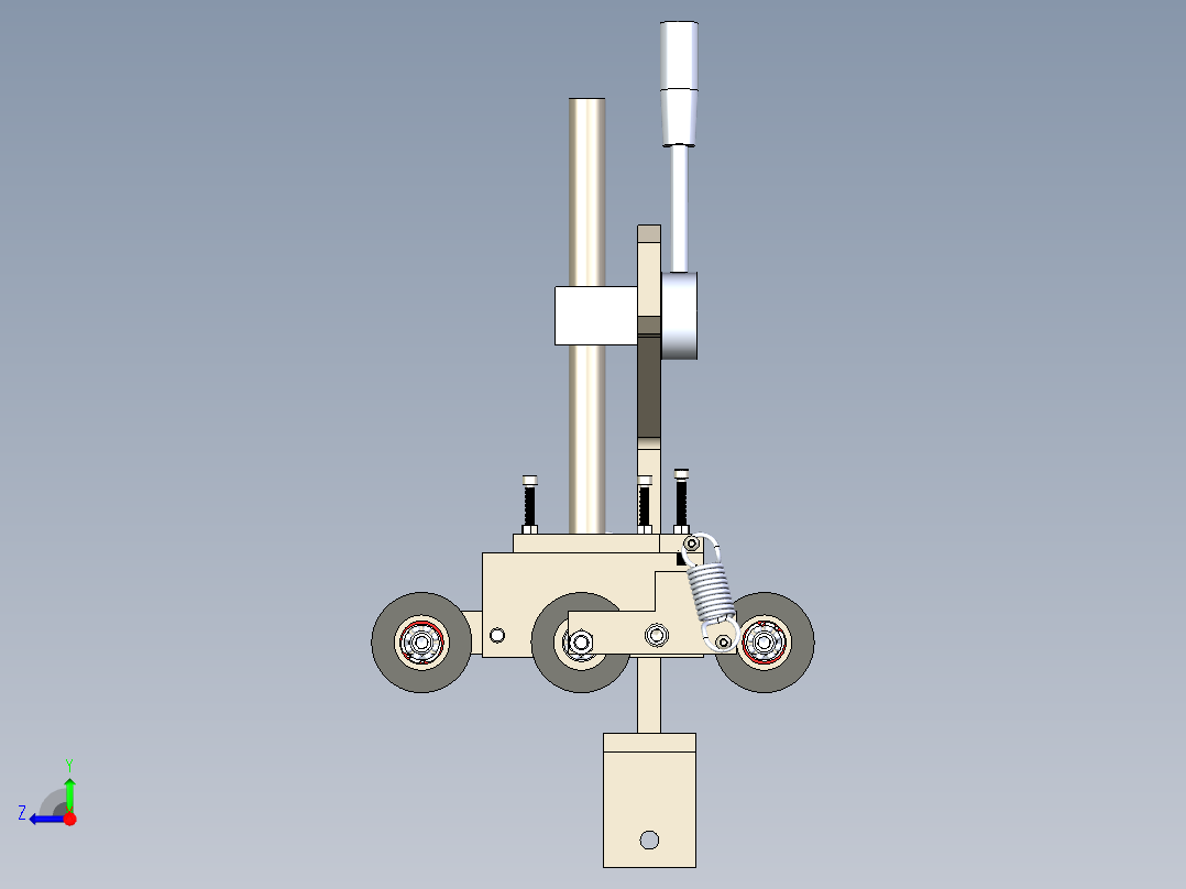 FlexiWheel Mount灵活的支座支架右视图