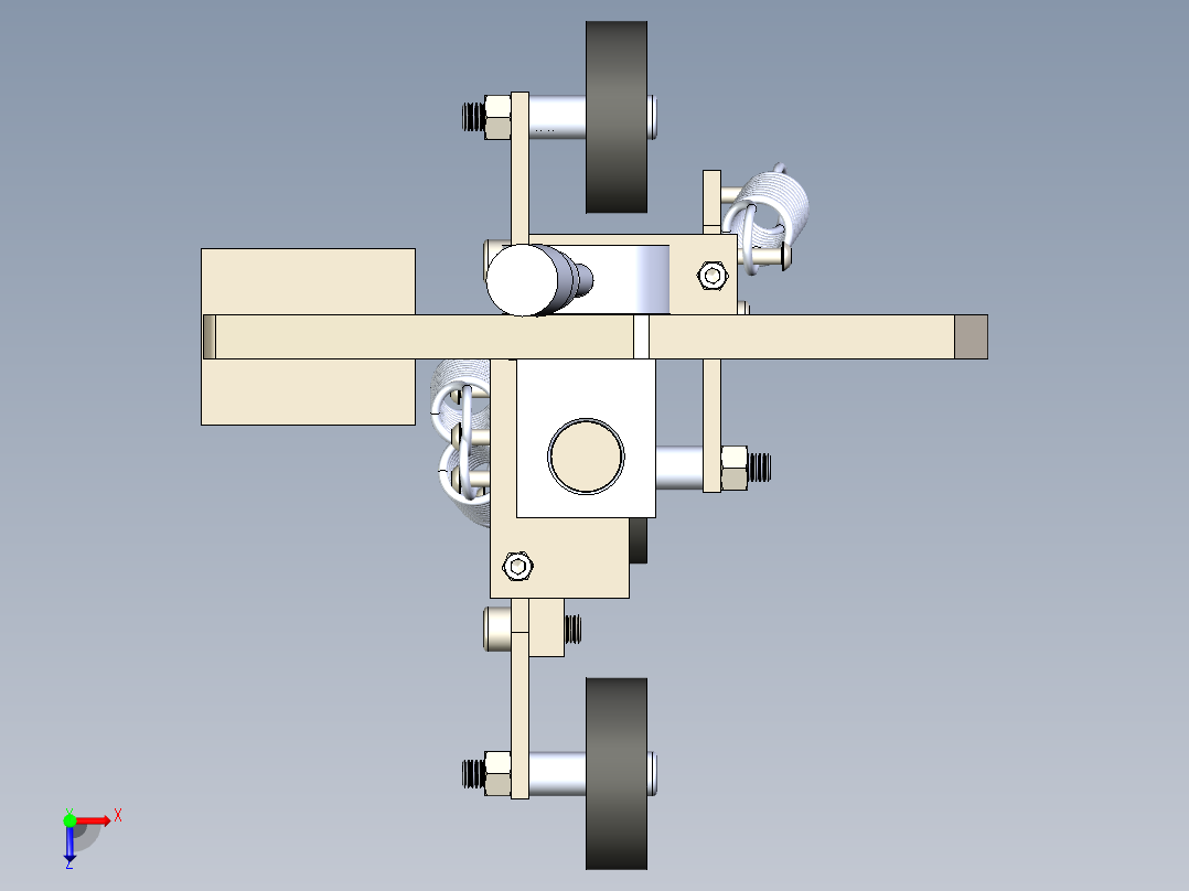 FlexiWheel Mount灵活的支座支架俯视图