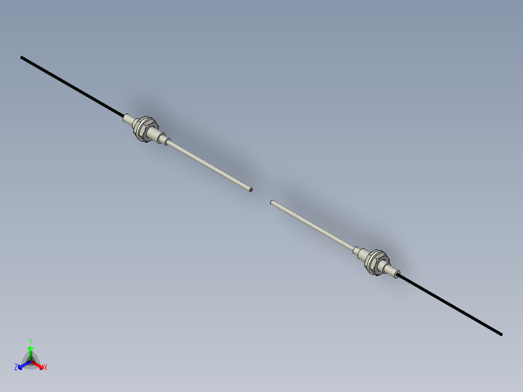 光纤元件对射型FT-D419-M主视图