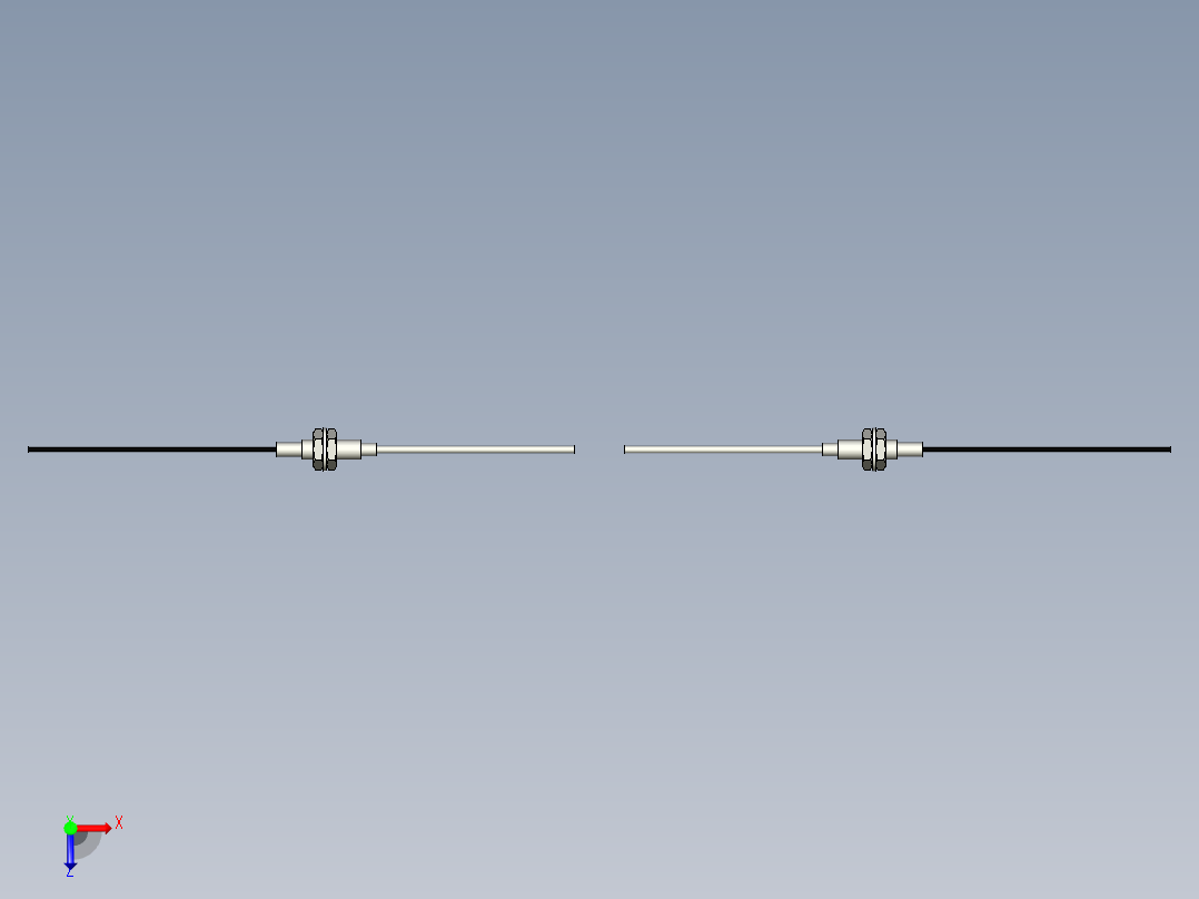 光纤元件对射型FT-D419-M俯视图