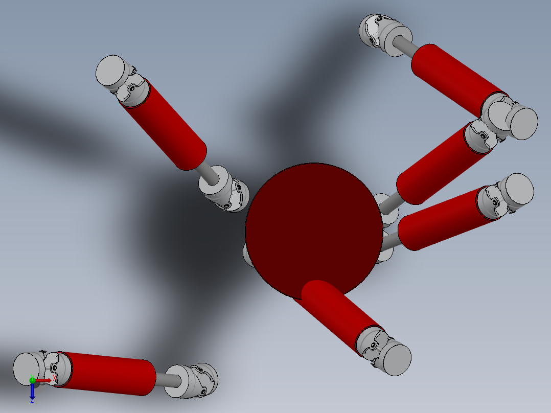 并联机器人(40)俯视图
