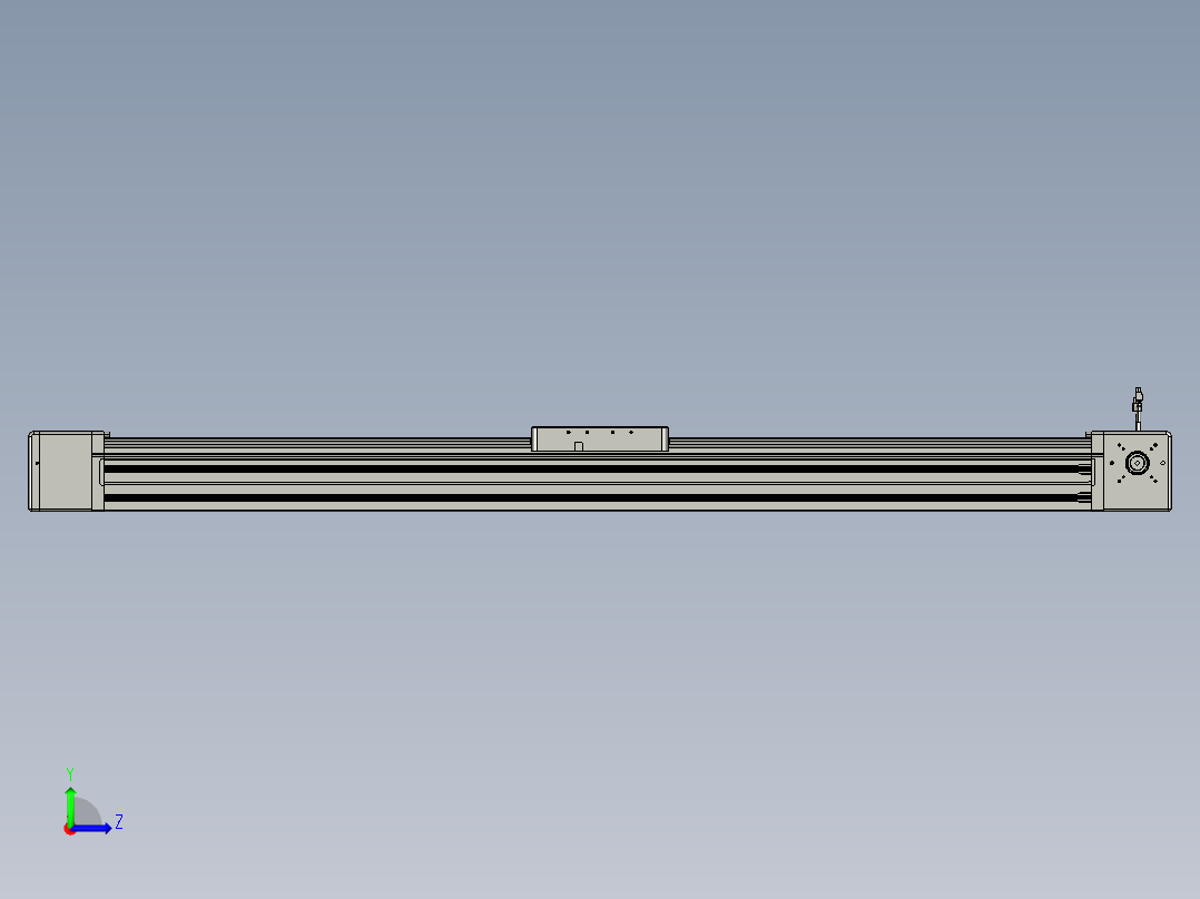 威洛博直线电机模组EB20-L224-S1450-L-ZP75-MS3-5K左视图