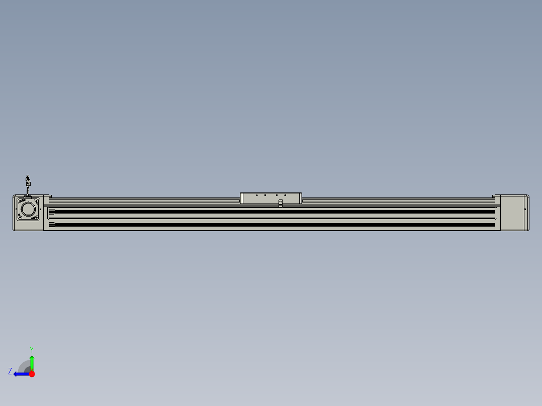 威洛博直线电机模组EB20-L224-S1450-L-ZP75-MS3-5K右视图