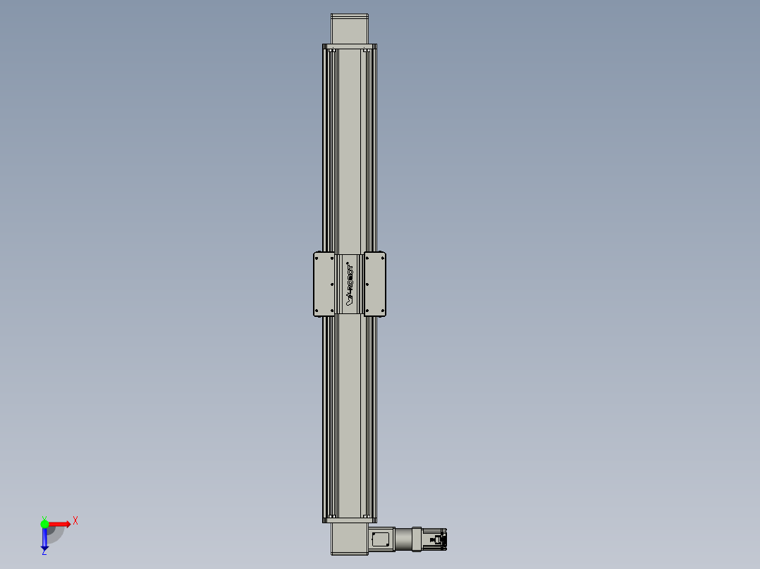 威洛博直线电机模组EB20-L224-S1450-L-ZP75-MS3-5K俯视图
