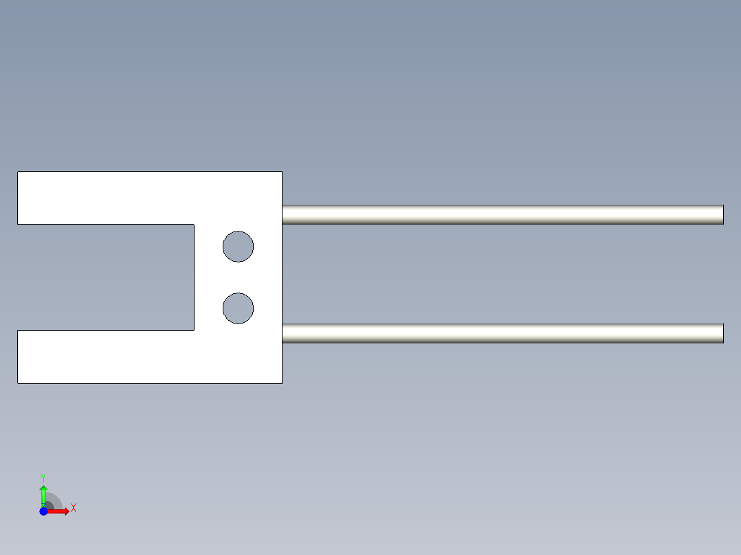 槽型光纤FT-U80前视图