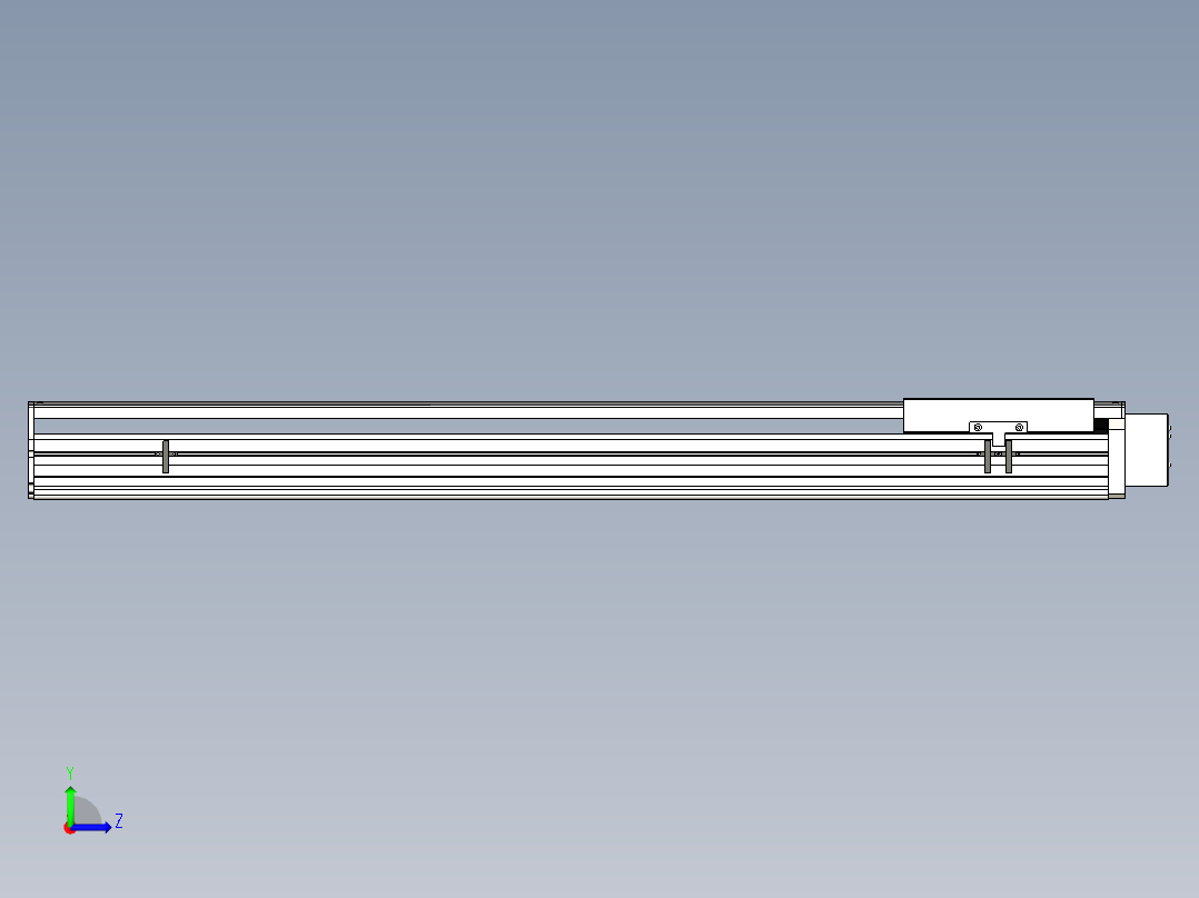 Toyo东佑达直线模组-ETH22-1000-BL-750W+煞車左视图