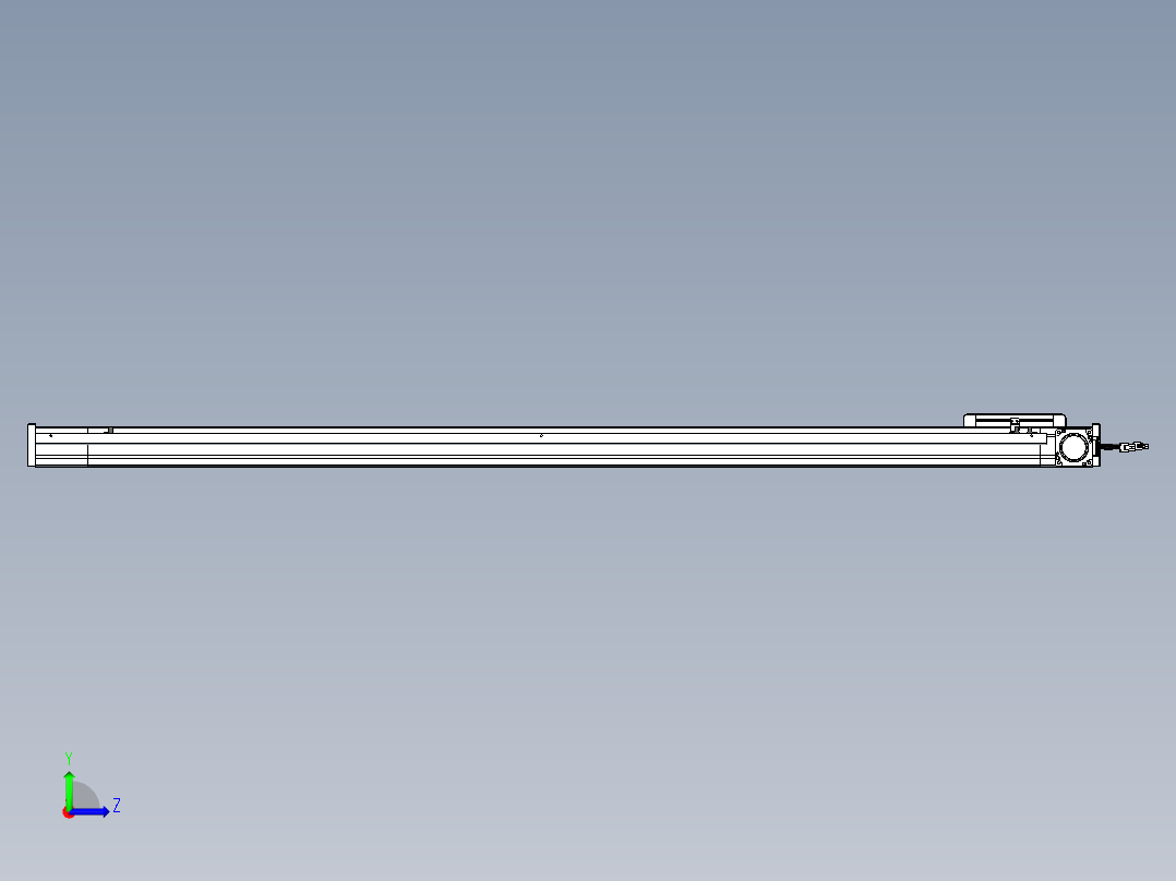 威洛博LB.GB同步带传动--欧规系列LB6A-L130-S1450-BR左视图