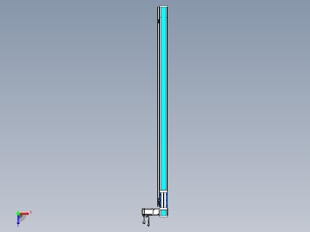 威洛博LB.GB同步带传动--欧规系列LB6A-L130-S1450-BR俯视图