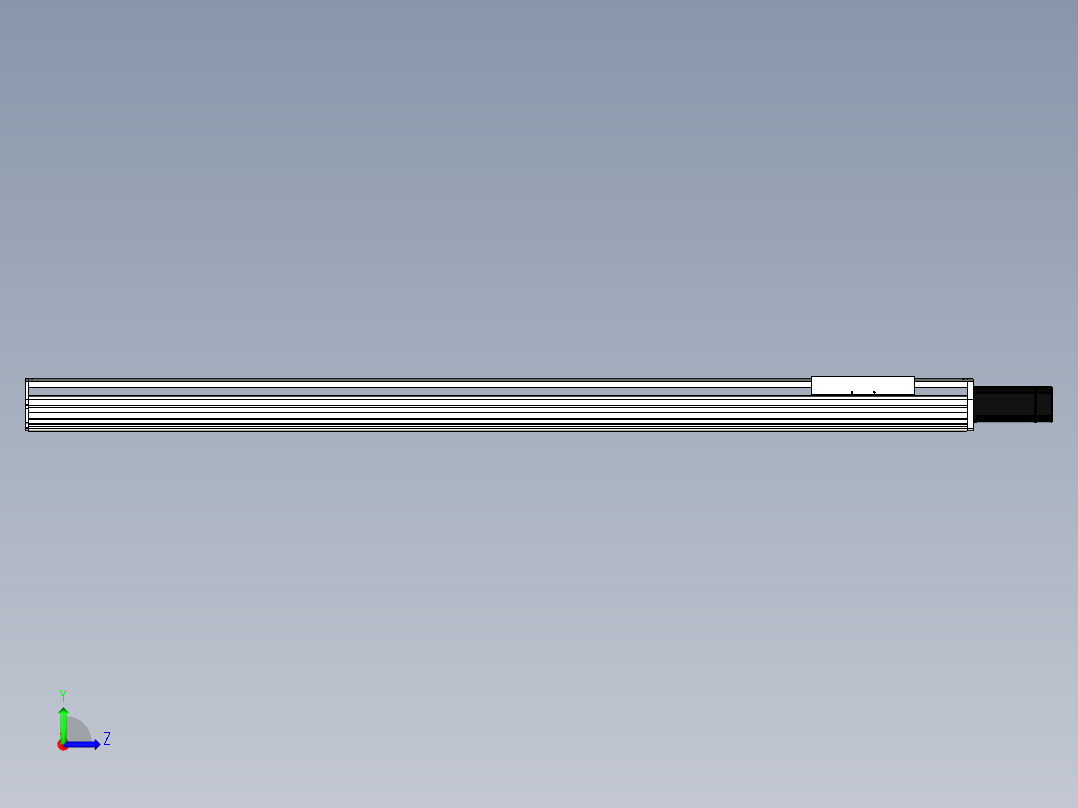 Toyo东佑达直线模组-ETH22-1700-BC-750W+煞車左视图