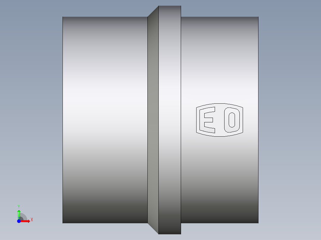 卡套式工业通用硬管接头EO_Blanking_plug_for_cones_BUZ28LCFX前视图