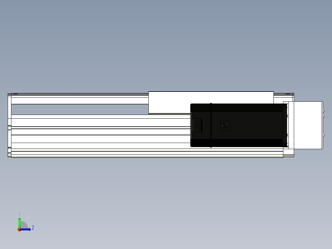 Toyo东佑达直线模组-ETH22-200-BR-750W+煞車左视图