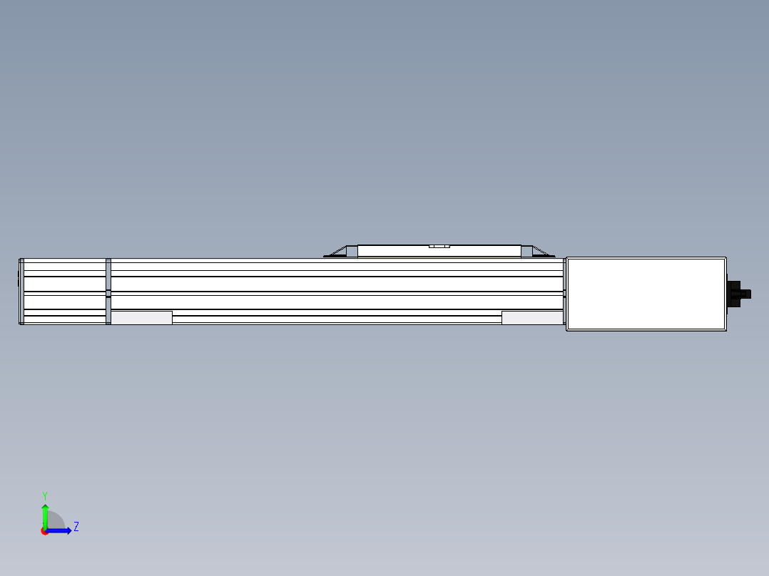 Toyo东佑达直线模组-M65-S-200-L-M40-C4左视图