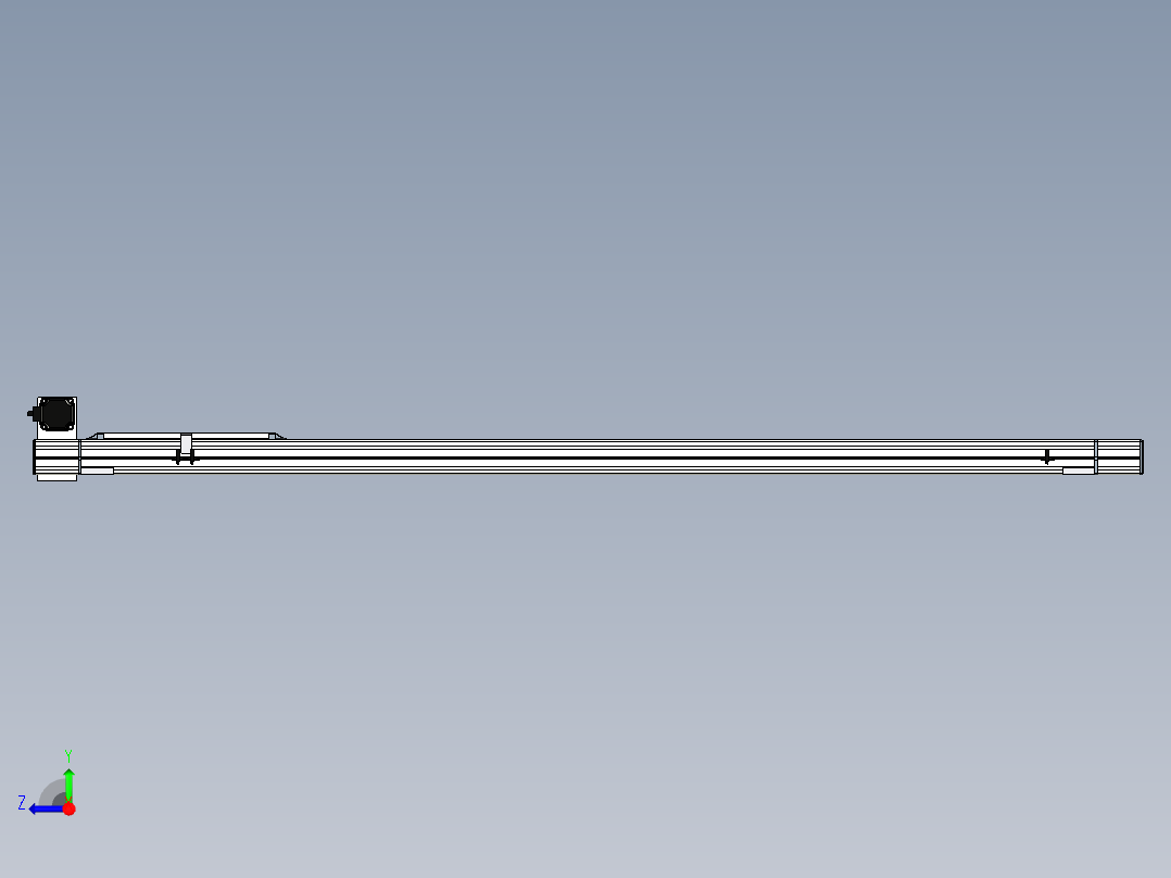 Toyo东佑达直线模组-M65-M-1500-LU-M40-C4右视图