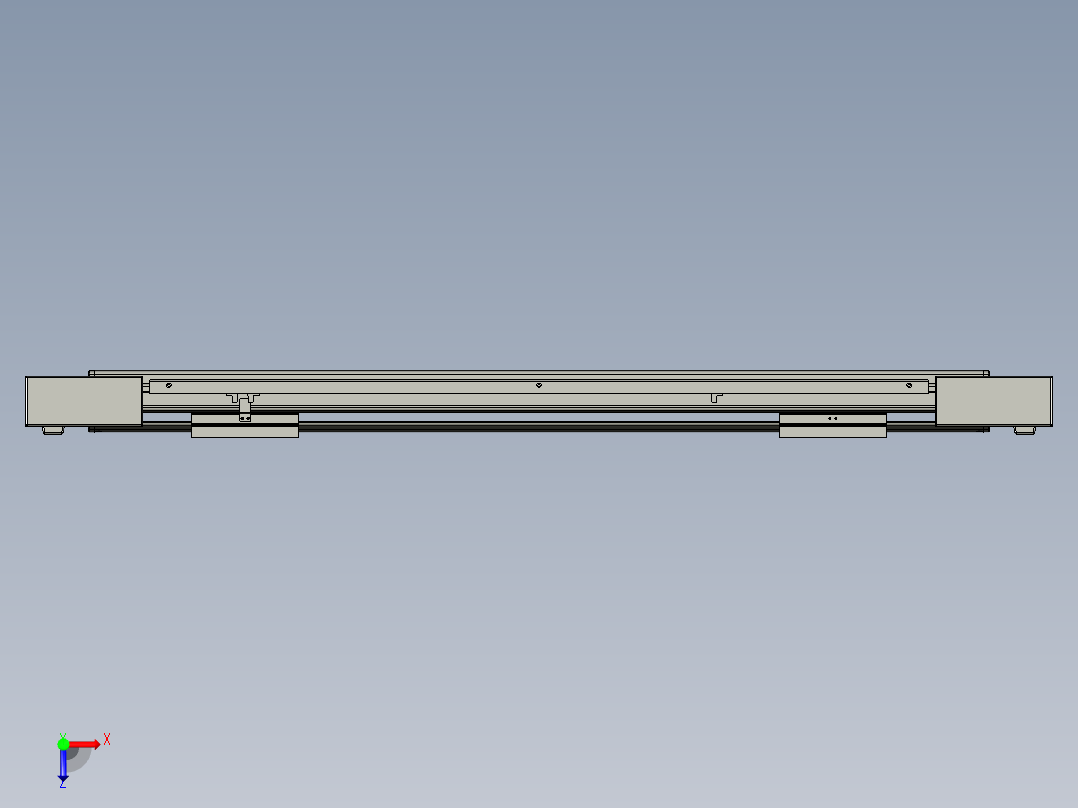 威洛博双电机滑台-VBF14S2-L50-S600-BLR-P40-C6俯视图