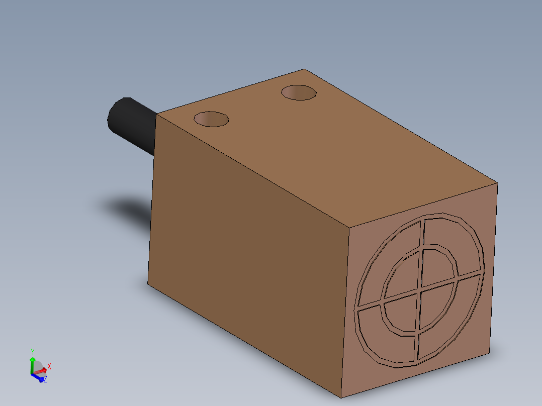 金属接近开关主视图