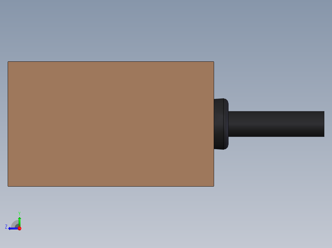 金属接近开关右视图