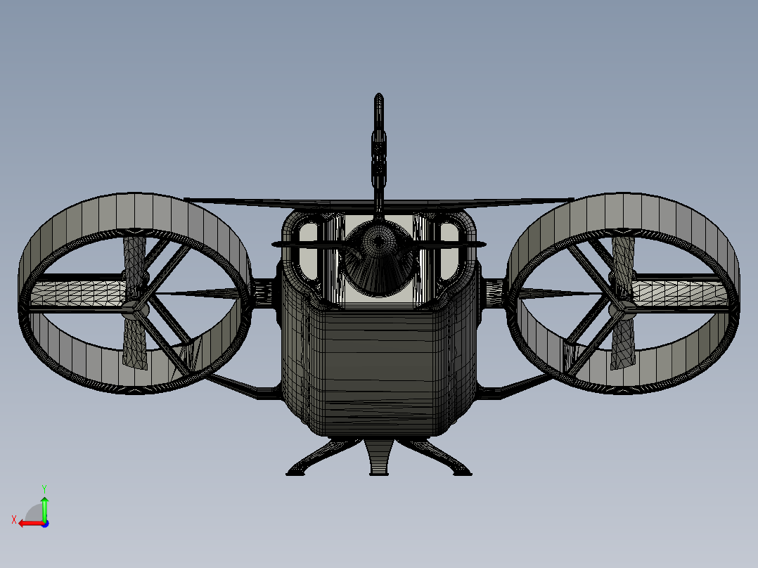 终结者直升机 sw16后视图