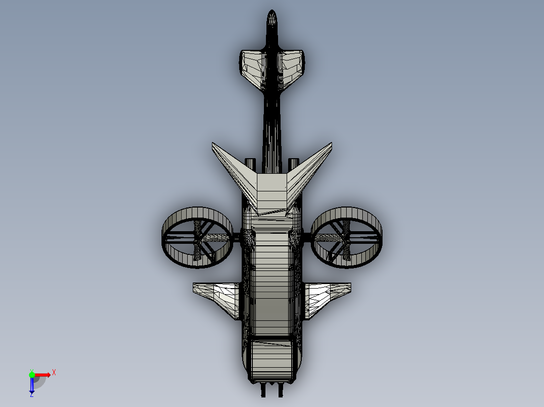 终结者直升机 sw16俯视图