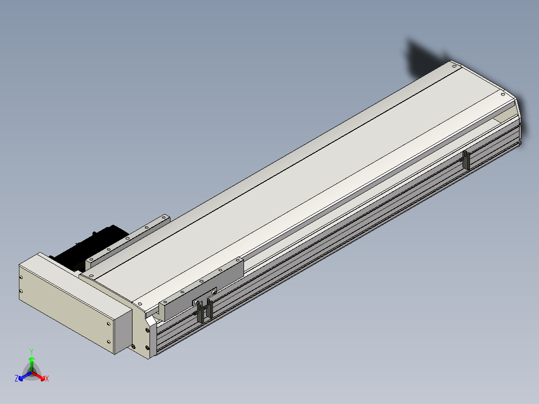 Toyo东佑达直线模组-ETH22-750-BR-750W+煞車正等轴测图