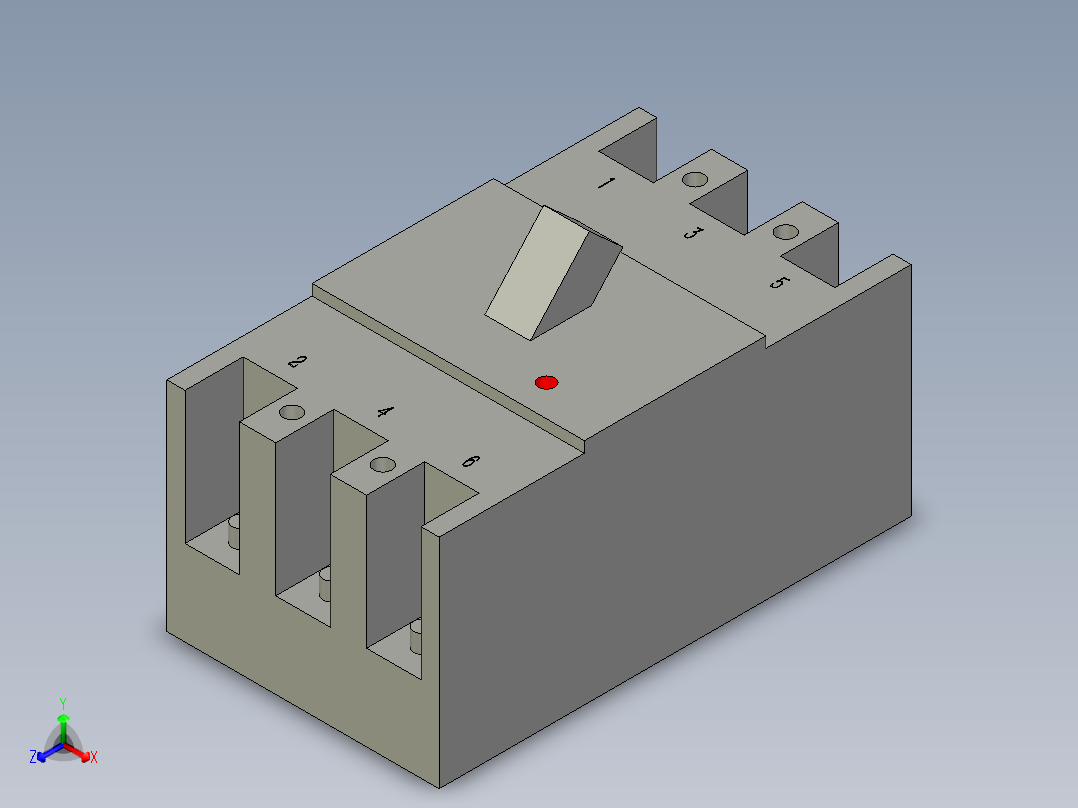 施耐德NSC60E3正等轴测图