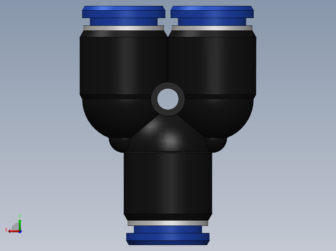 Ø10 UNIÃO Y (C00821000)后视图